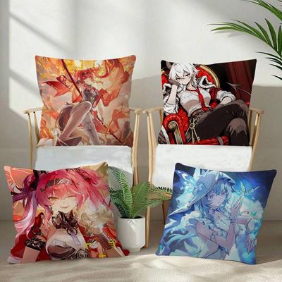 Games Wuthering Waves Pillow Cover Sofa Cushion Cover Home Room Decoration Children Gift