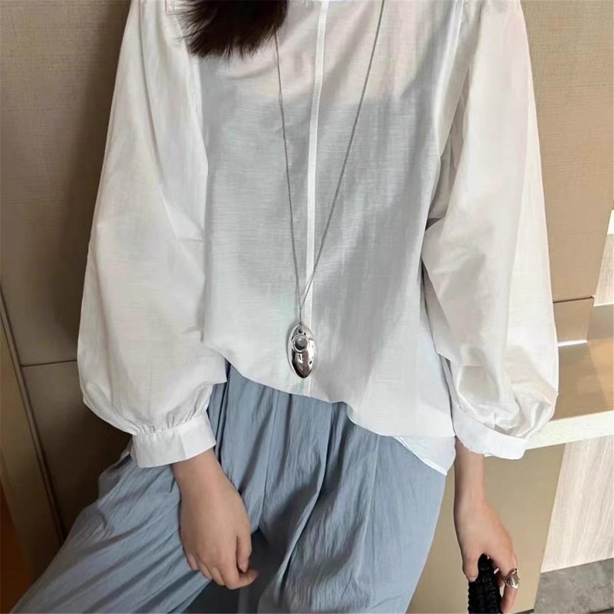 

Tooxika Легкая Роскошь Нишевое Длинное Ожерелье-Подвеска Простое Темпераментное Ожерелье Цепочка-Джемпер серебряный