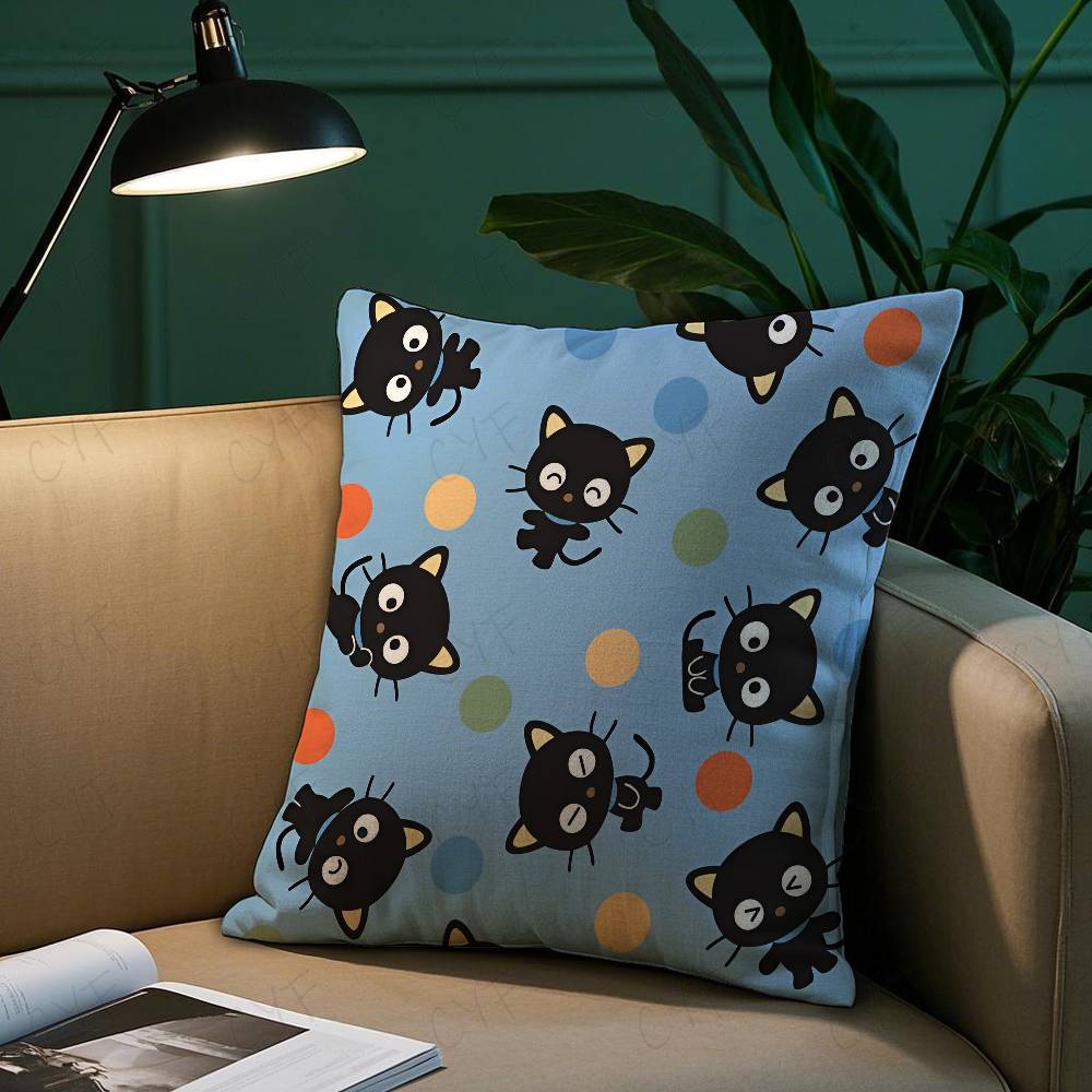 S-Sanrio C-Chococat Anime Pillow Case Safe Custom Photo Pillow, Anti-fade Brushed Fleece Cushion, Maternal & Infant Safe.