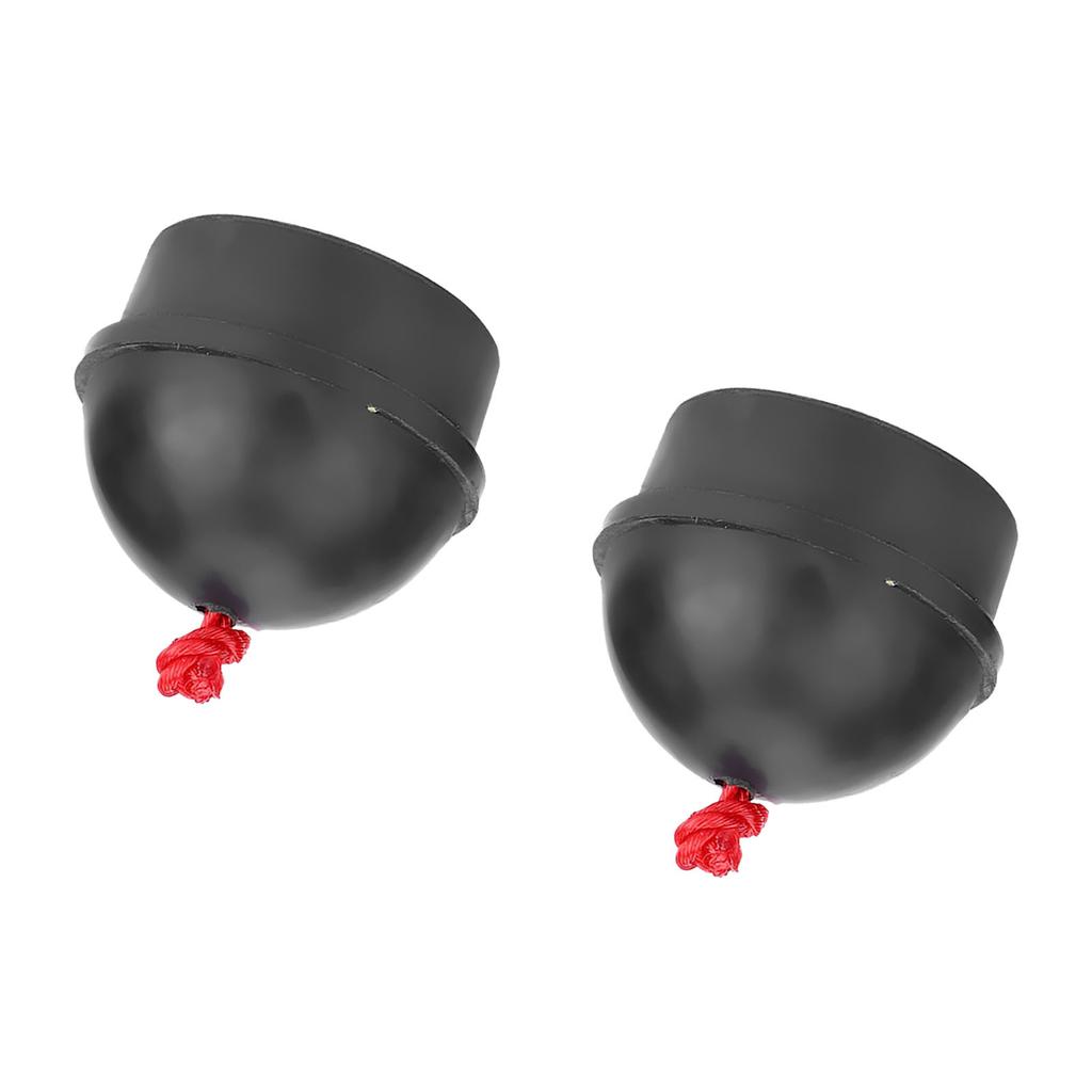 2pcs No Slip Cue Tip Chalk Billiard Pool Cue Chalk Holder with Cord for Snooker Pool (Black)