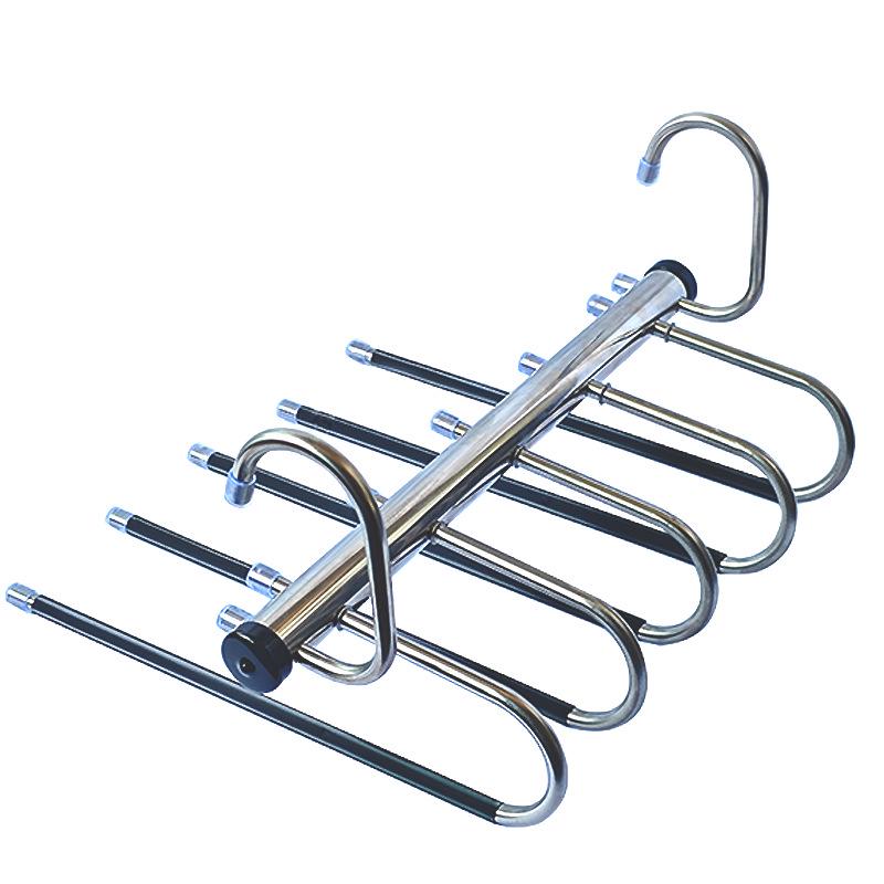 Teleskopowy Składany Wielowarstwowy Wieszak na Spodnie – Magiczny Klips do Przechowywania w Szafie