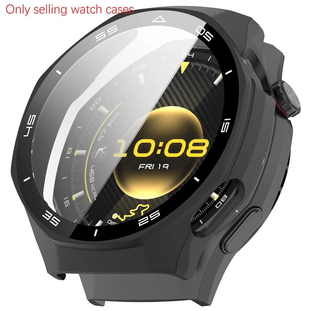 Glass+Case for Huawei Watch GT6 Pro 46mm Glass Anti-scratch Screen Protector & Hard PC Protective Bumper for GT 6 Accessories