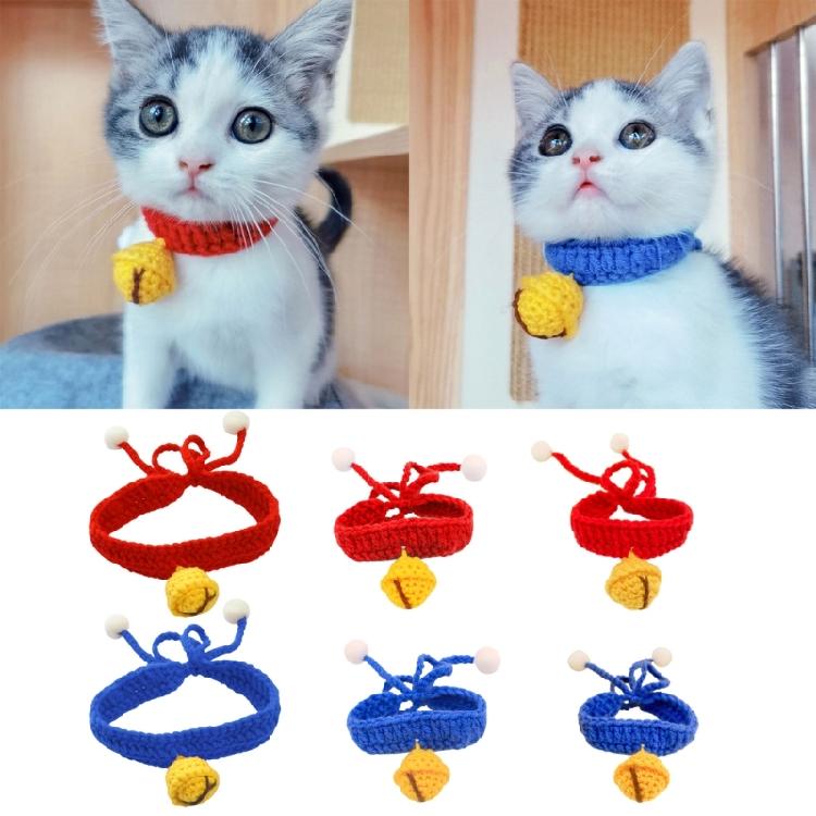 Neck Protective Collar Small Dog Collar Cat Necklace Winter Silent Bell Collar