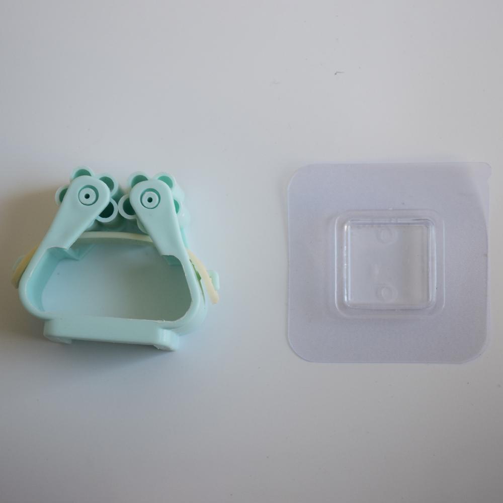 Non Perforated Mop Holder Self-adhesive Installation Suitable for Kitchen and Bathroom  Can Fix Brooms Mops 5 Piece