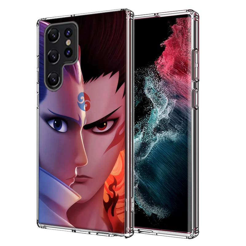 N-Nezha Anime Movie Capa Phone Case For Samsung S26 Ultra S25 Edge Galaxy S23 S21 S20 S24 FE S22 S10 Plus Cover Clear TPU Shell