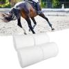4 Rolls White Thicken Fleece Horse Leg Wrap Bandage Boot Protection Support Professional Equestrian