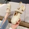 High-heeled Single Shoes Are Not Tired, Shallow-mouth Feet Are Popular In Spring and Summer, Casual Mary Jane Small Leather Shoes Ins