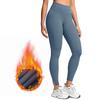 Fashionable Solid Color Warm Pants Leggings Yoga Pants High Waisted Slim Fit Casual Pants