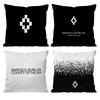 M-Marcelo Burlon Trend Brand Cushion Cover Pattern Printed Pillowcase for Living Room Sofa Cushion Cover & Bedroom Decor