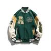 Jaqueta de Beisebol Masculina Moda Casual Jaquetas de Manga Comprida Casacos Moda Casaco Solto Camisa de Beisebol