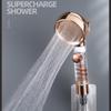 Turbocharged Shower Head 3 Mode High Pressure Adjustable Filtering Rainfall Shower For Home Bathroom