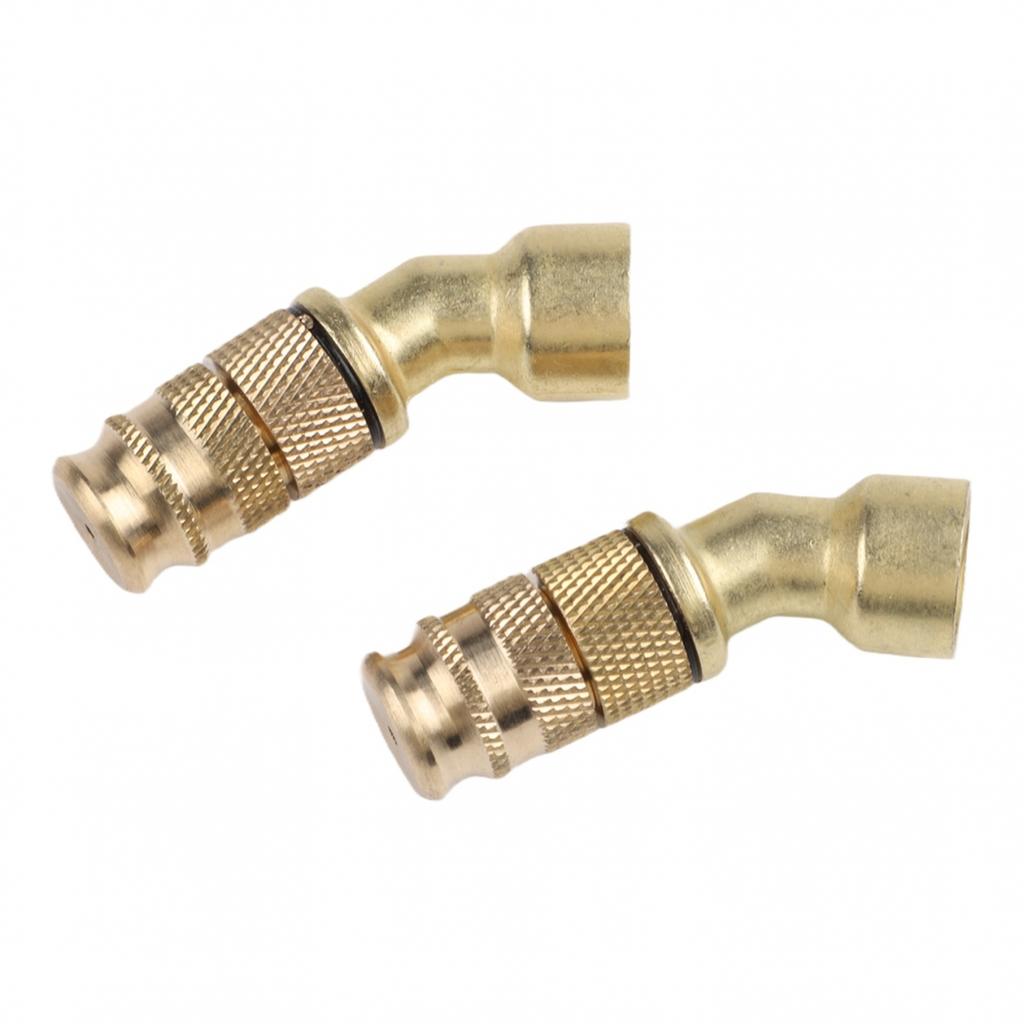 2pcs Brass Garden Sprayer Nozzles with Adjustable Features
