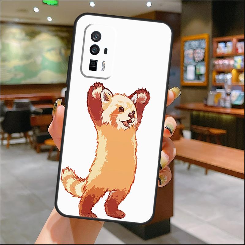 Red Panda Case For Xiaomi 15 14 13 Ultra 11T 12T 13T 14T Pro POCO X7 Pro X3 X5 X6 M6 F5 F6 Pro Cover