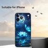 Shine Brightly Lotus Flower Phone Case For iPhone 17,16,15,14,13,12,11 Plus,Pro Max,XS,Soft Silicone Black Cover