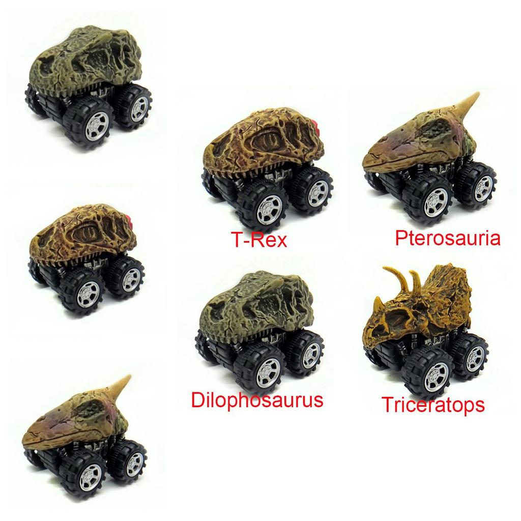 Mini Dinosaur Skeleton Car Models Premium Quality Pull Back Car Toys Gift For Kids And Boys