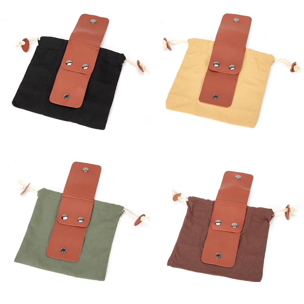 Foldable Forberry Bag With Drawstring Closure For Easy Retrieval Storage Jungle Craft Canvas Bag