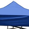 Canopy Top Oxford Cloth Square Foldable UV Proof Rainproof Canopy Top Cover Blue 2.9x2.9 Meters