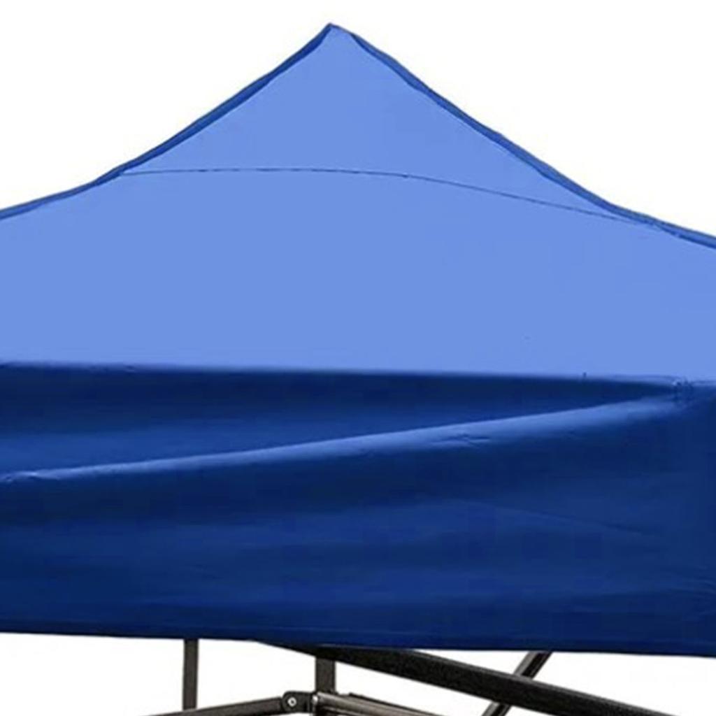 Canopy Top Oxford Cloth Square Foldable UV Proof Rainproof Canopy Top Cover Blue 2.9x2.9 Meters