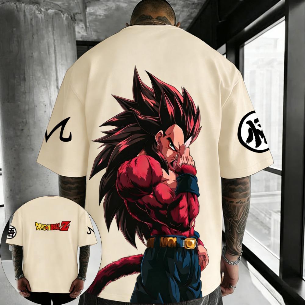 Anime T-shirt Summer Printed Men s Street Hip Hop Casual Top 2XS