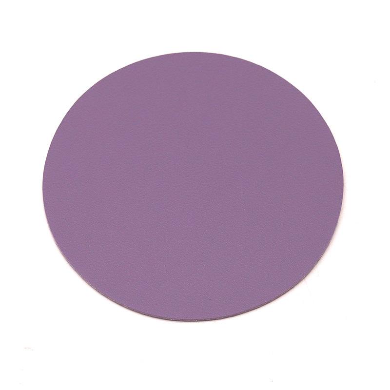 Simple Heat Insulation High Temperature Anti-perm PU Mat Dining Table Cup Pad Round Table Coaster For Glasses Geometric Coasters