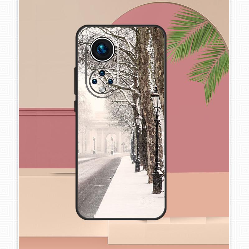 

Ретро Зимний Снежный Чехол London для Honor Magic 5 6 7 8 Pro Honor X9c X9b X9a X8b X8a X8c 50 70 90 400 200 Lite Honor 400 Pro