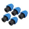 5PCS Plumbing Fittings Water Pipe Quick Connector Coupling Kit Female Thread Straight Through