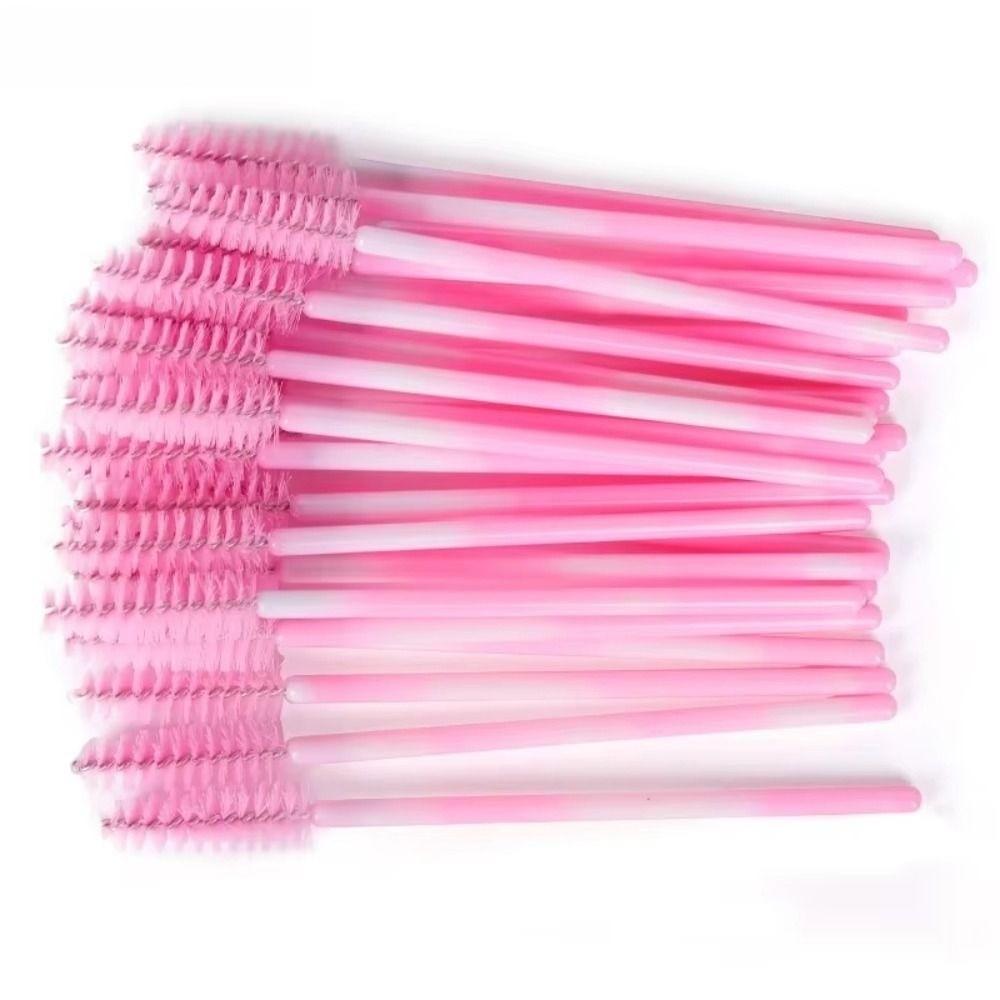 50Pcs Disposable Mascara Wand Applicator Silicone Eyebrow Comb Eyelash Brushes  Lash Extension Tools