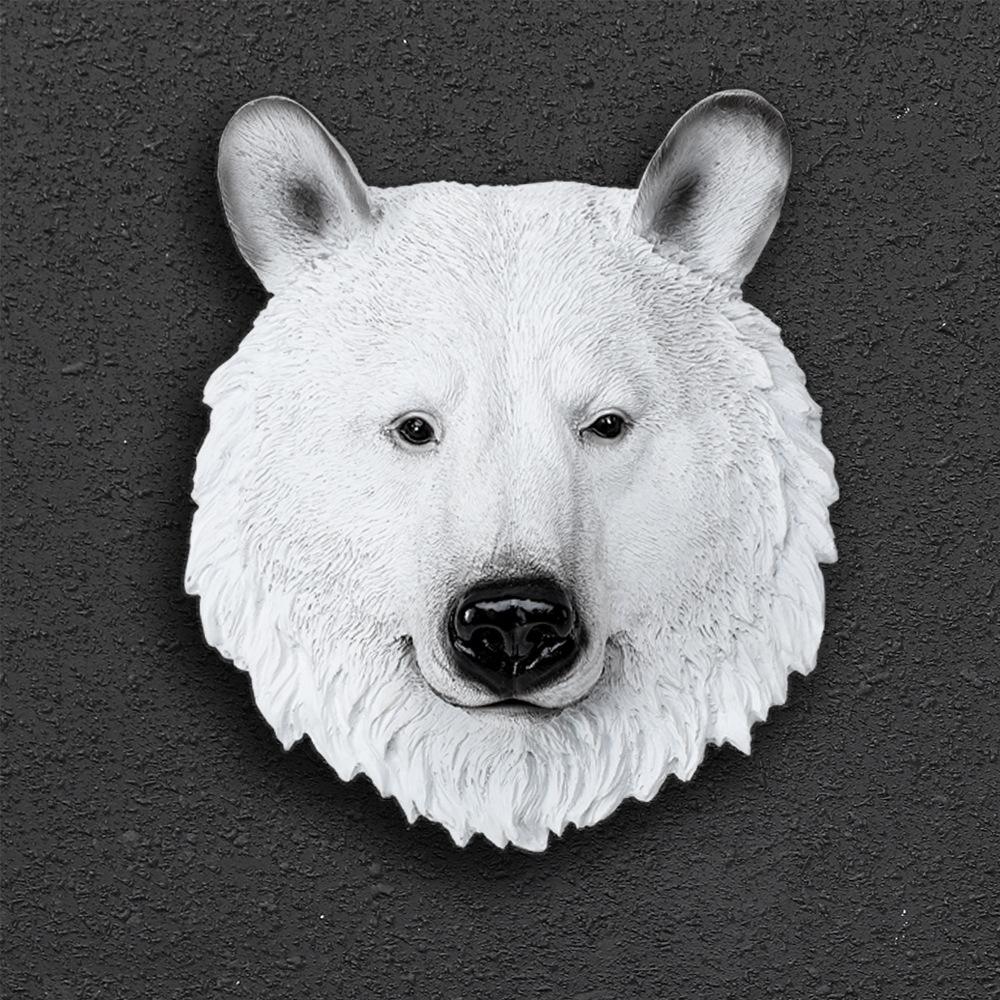 Industrial Retro White Animal Head Wall Ornament for Decorations