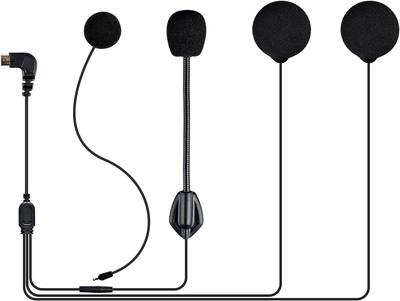 MAXTO Helmet Bluetooth Headset Headphone Accessories with Soft & Hard Mic Fits M6S, X2