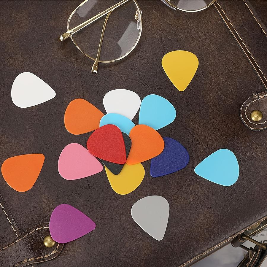40/80pcs 0.46mm Solid Color Guitar Picks Color Random Ship ABS Pick for Guitar Ukulele Bass Musical Instrument Performance Acces