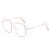Diopter 0 -0.5 -1.0 To -6.0 Big Frame Square Minus Glasses With Prescription Women Men Metal Full Frame Nearsighted Eyeglasses