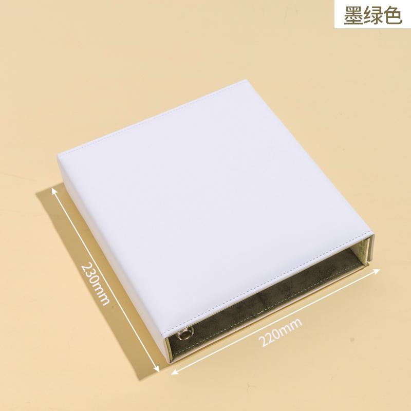 A5 Wide Binder Macaroon Photocard Holder Kpop PU Leather Magnetic Edge Photo Card Collect Book 3inch 4grid Photo Album Korean
