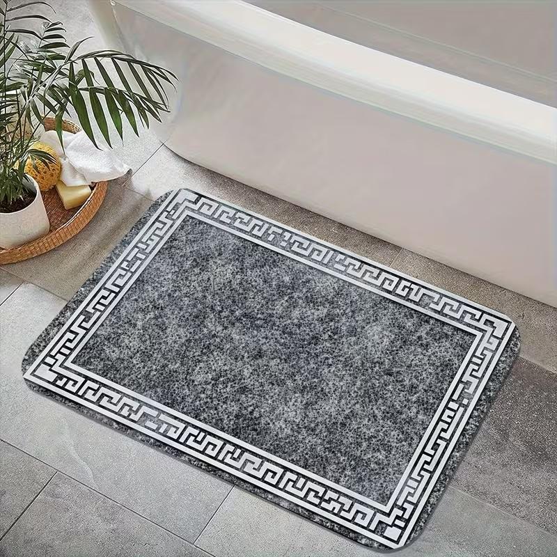 Vintage Safari Dierendruk Deurmat Antislip Absorberende Vloermat Botanische Boho Stijl Entreekleed 30x50cm gray