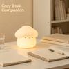 Niedliche Pilz-Silikon-Nachtlampe, USB-wiederaufladbar, Tipp-Steuerung, LED-Lampe für Schlafzimmer, Nachttisch, Schlafhilfe, Geschenk