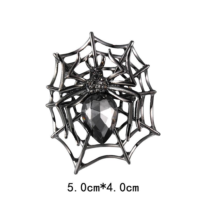 

Ретро-брошь в виде паука Женская индивидуальность Преувеличенная черная вдова Паук булавка для костюма булавка Женская брошь аксессуары