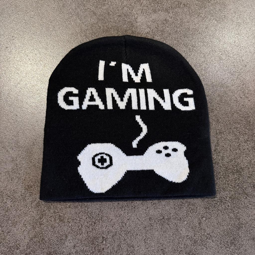 

Letter Gaming Im Beanie Knit Hat For Men And Women Casual Style Cap Gift
