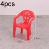 4Pcs Mini Support Miniature Items Armchair Plastic Backrest Chairs For 1/6 Dollhouse Accessories Doll Furniture Children'S Gifts
