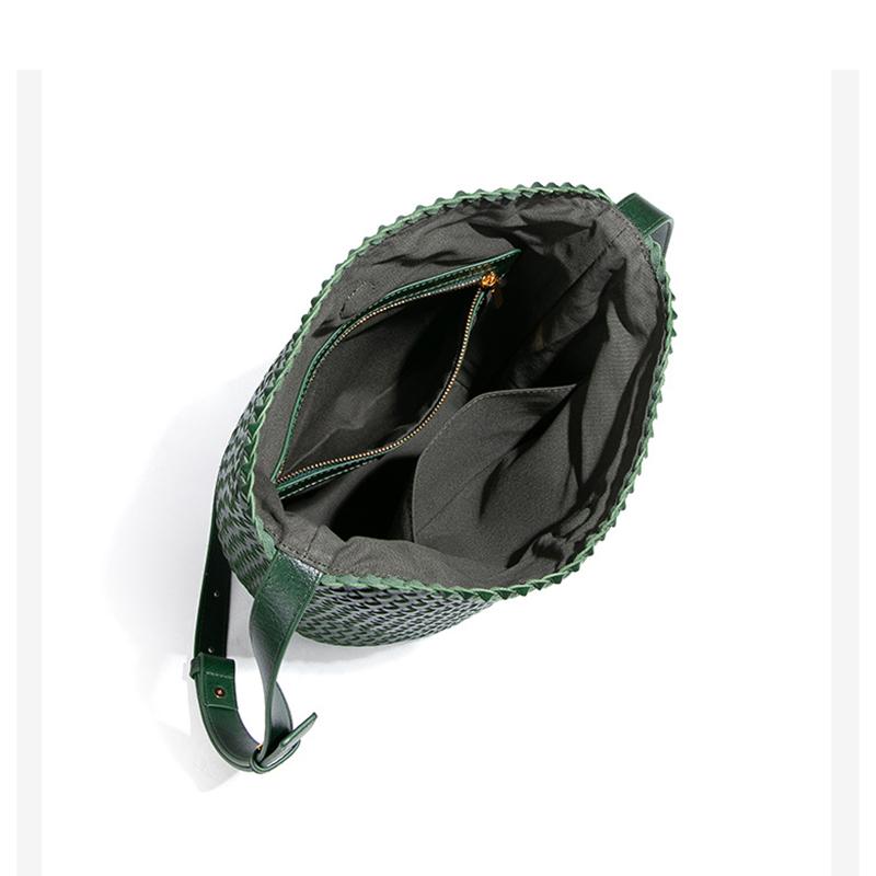 2025 Neue Handgemachte Häkeltasche Mode Bucket Bag Lässige Umhängetasche für Damen Gewebte Geldbörse