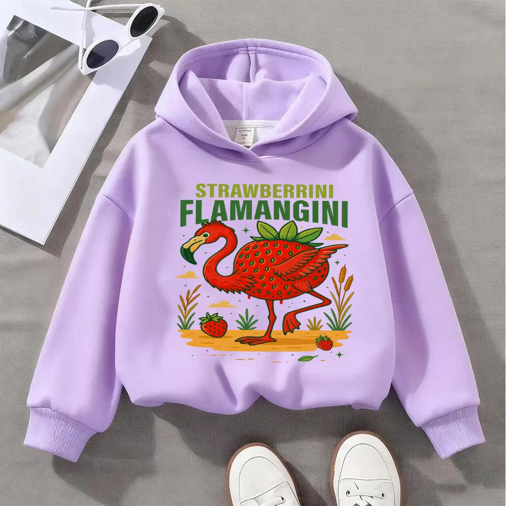 Cute Ballerina Cappuccina Printed Kids Sweatshirt for Girls Fashionable and Comfortable Children's Pullover Top