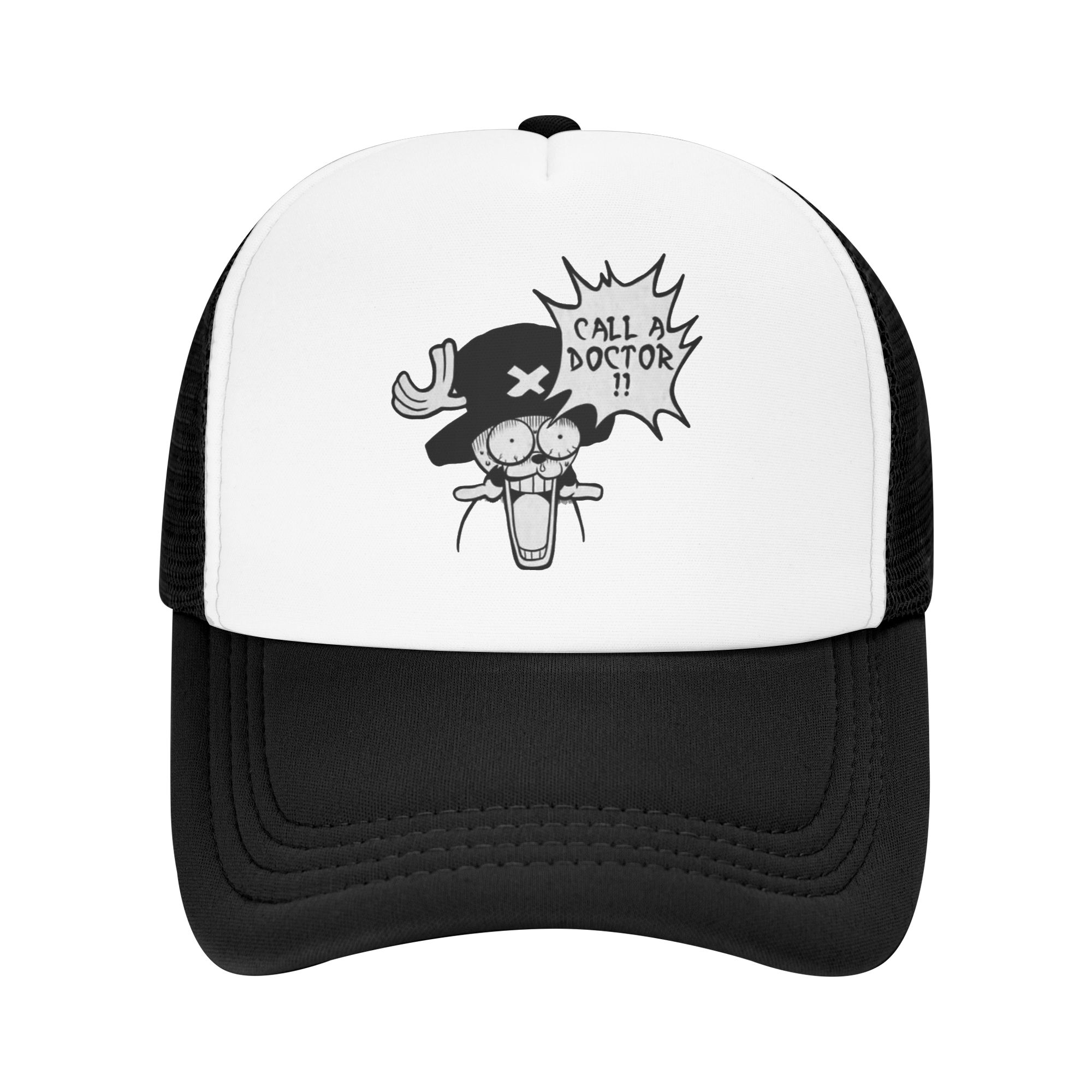 Tony Tony Chopper Pirate Logo Trucker Cap Unisex Women HipHop onepieces Mesh Baseball Cap Summer Breathable Sports Cap One Size