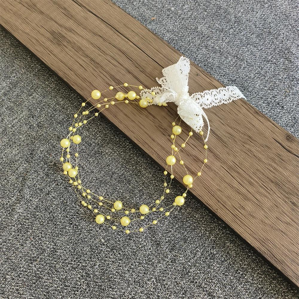 Baby Full Moon Photography Pearl Headband & Bead Props