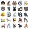 50PCS Bulldog Cartoon Stickers: Cute Waterproof Dog Decals for Kids' Journals, Water Bottles, and Phones