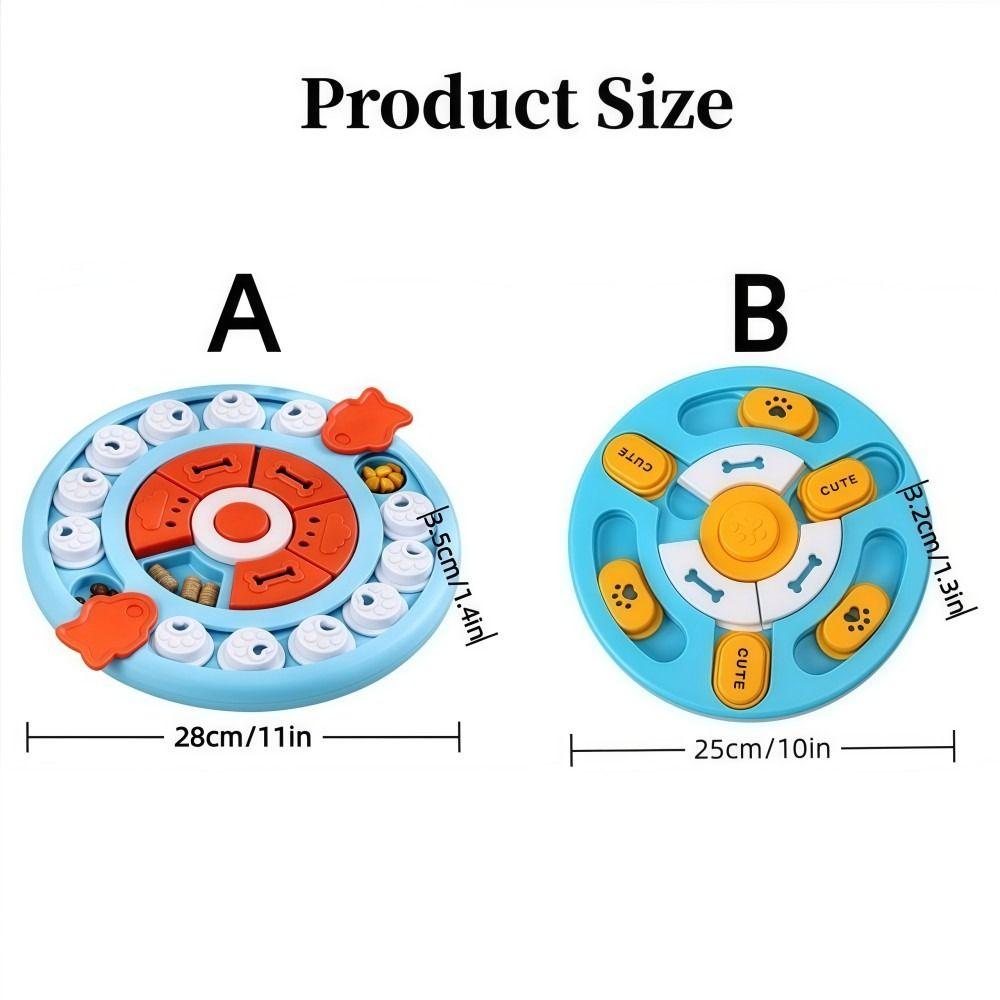 Interactive Dog Puzzle Feeder Toy Slow Feeding Choking Prevention Dog Treat Puzzle Plastic Food Grade