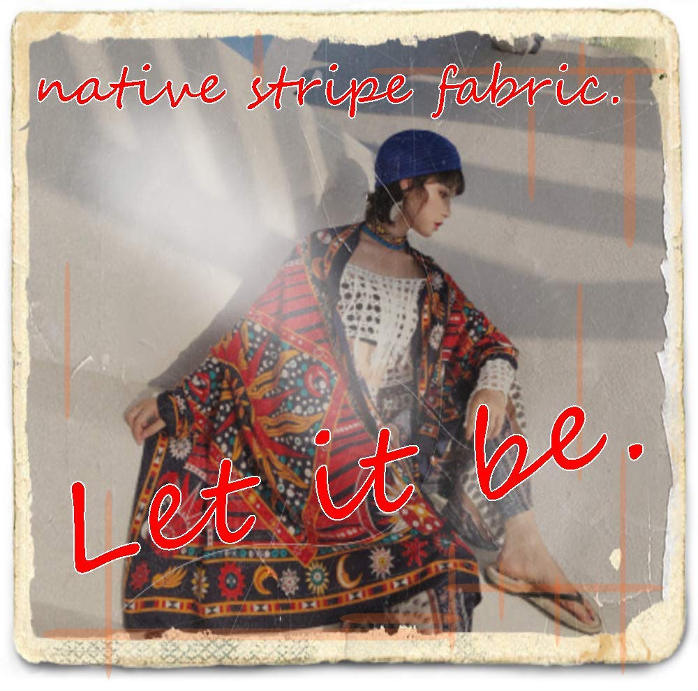 Ethnic Jacquard Thick Cotton Native American Craft Handmade and Crafts Symbol Fabric, Scraps, Pattern, Ortega, Supplies, Bags, Accessories, (Pharaoh