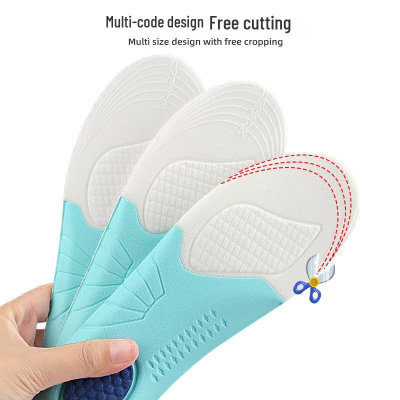 Kids' Shock-Absorbing Sports Insoles - Soft, Lightweight, Non-Slip, Wear-Resistant, Cuttable Insoles for Boys and Girls