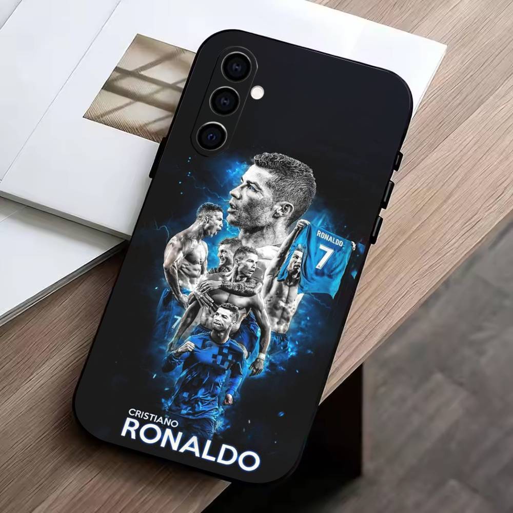 D-Cristiano Ronaldo Phone Case Black Silicone Soft For Samsung Galaxy A73,A72,A71,A70,A53,A52,A51