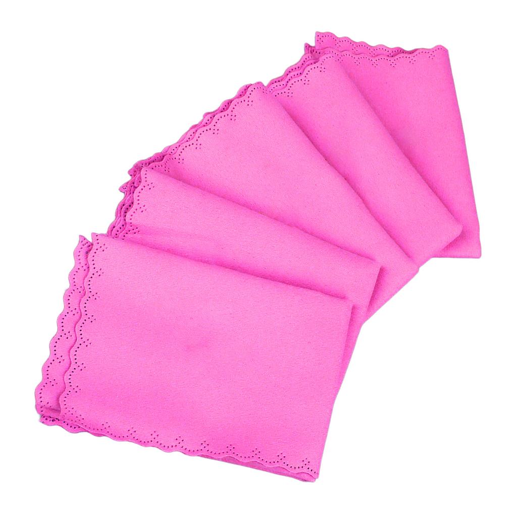 5 Stück Klavierreinigungstuch Musikinstrumenten Poliertuch für Gitarre Bass Violine Rosenrot