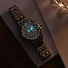Hot Sale I&W Automatic Women Watch Roman Numeral Dial Two Tone Band Date Display Stainless Steel Mechanical Watch
