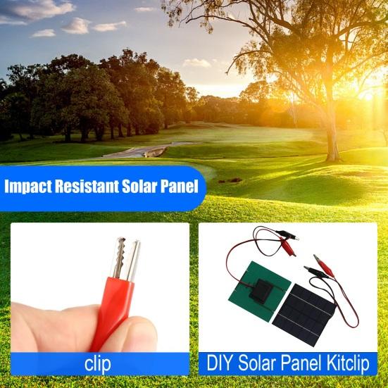 Solarmodul 1,5W Polycrystalline Silizium Flexibles Solarmodul mit PET-Laminierung 5V Stabiler Ausgang Tragbare Solarstromversorgung