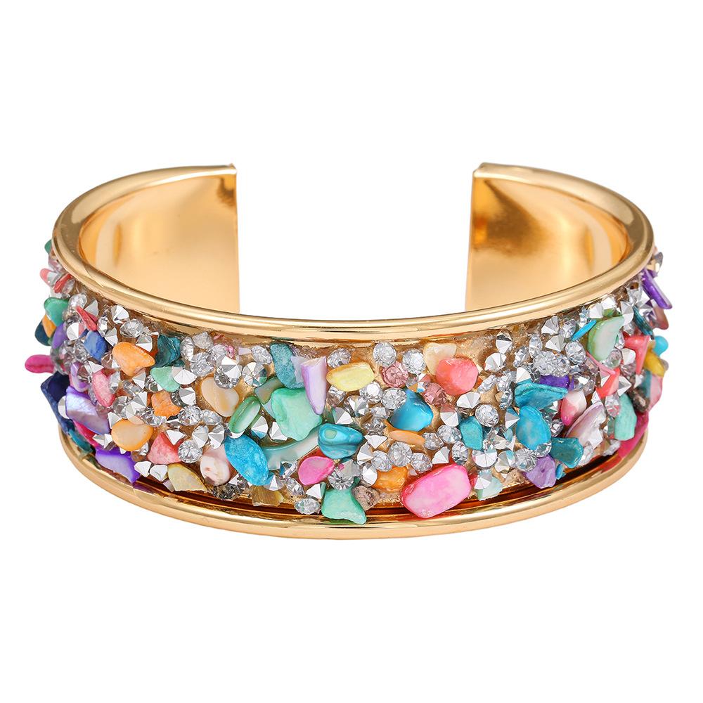 JYL TS Bracelet Geometric Open Bangle-Structures Success & Attracts Organized Fortune ZJ14772 cerise розовый